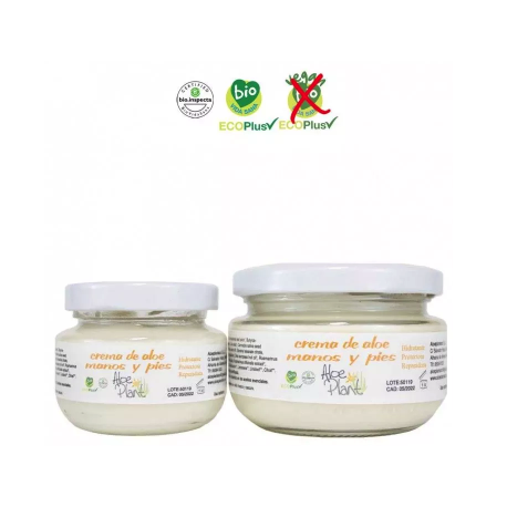 Crema de manos y pies con aloe vera