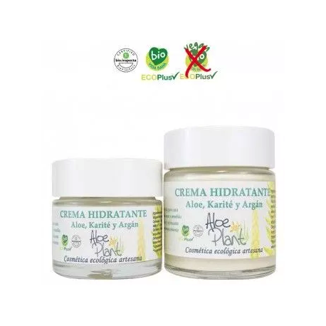 ALOEPLANT - Crema Hidratante con aloe vera eco 50 ml.