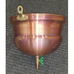 Olla especial "Sirodhara" en cobre, con válvula