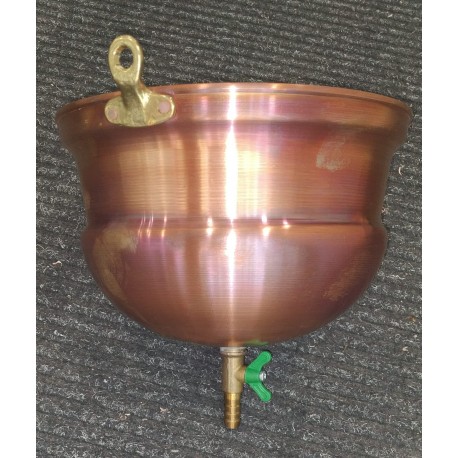 Olla especial "Sirodhara" en cobre, con válvula